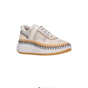 Chloe Nama Stitch Walking Sneakers Sz 6